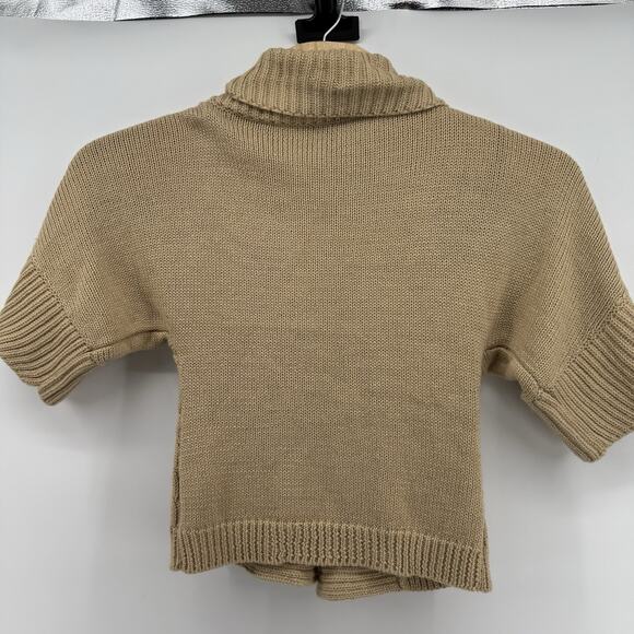 Vtg 2b BEBE Y2K Cardigan Fisherman Knit Professional Neutral Office Women Small - Picture 6 of 14